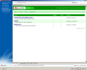 Acunetix WVS Login Sequence Recorder Acunetix WVS Login Sequence Recorder