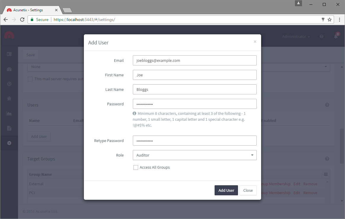 Acunetix Web Vulnerability Scanner