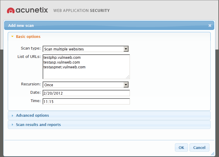 FAQ: How do I Scan Multiple Websites with Acunetix Web ...