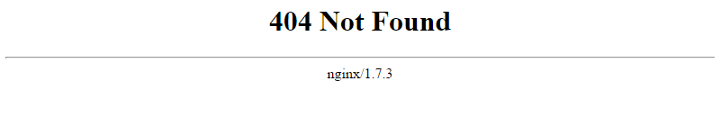 404 Nginx error