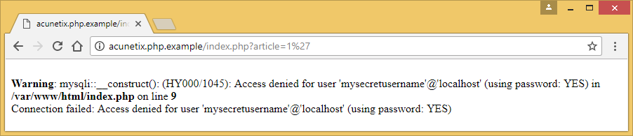 PHP Security