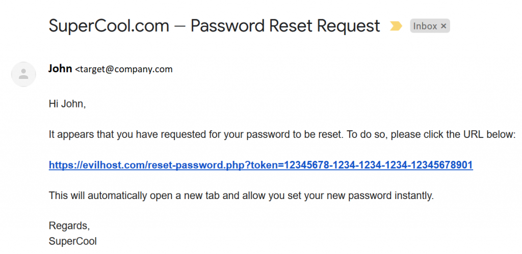 Password Reset Poisoning