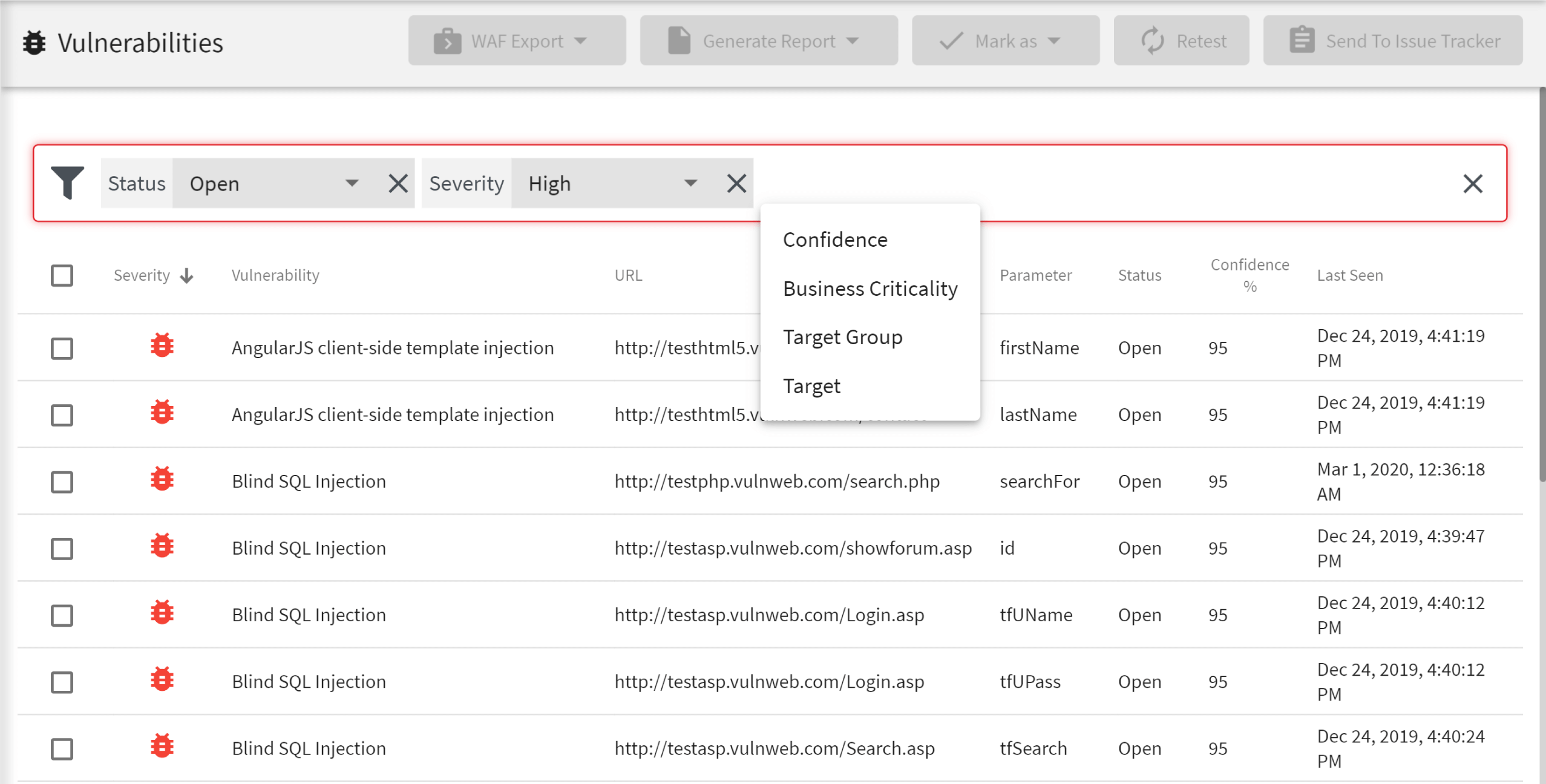 Acunetix Web Vulnerability Scanner