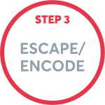 Utilice el escape/codificación