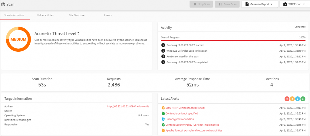 Scanning an Application in Docker Using AcuSensor for Java - Security ...