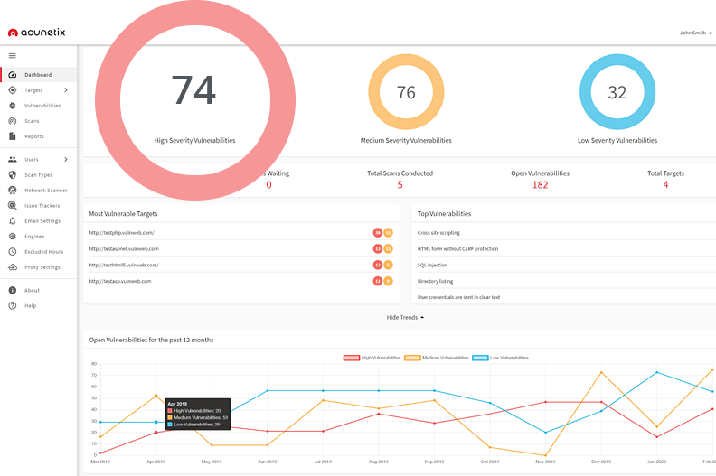 Vulnerability Scanner Web Application Security Acunetix