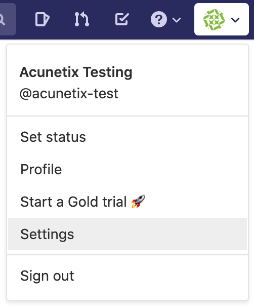 Integrating Acunetix with GitLab