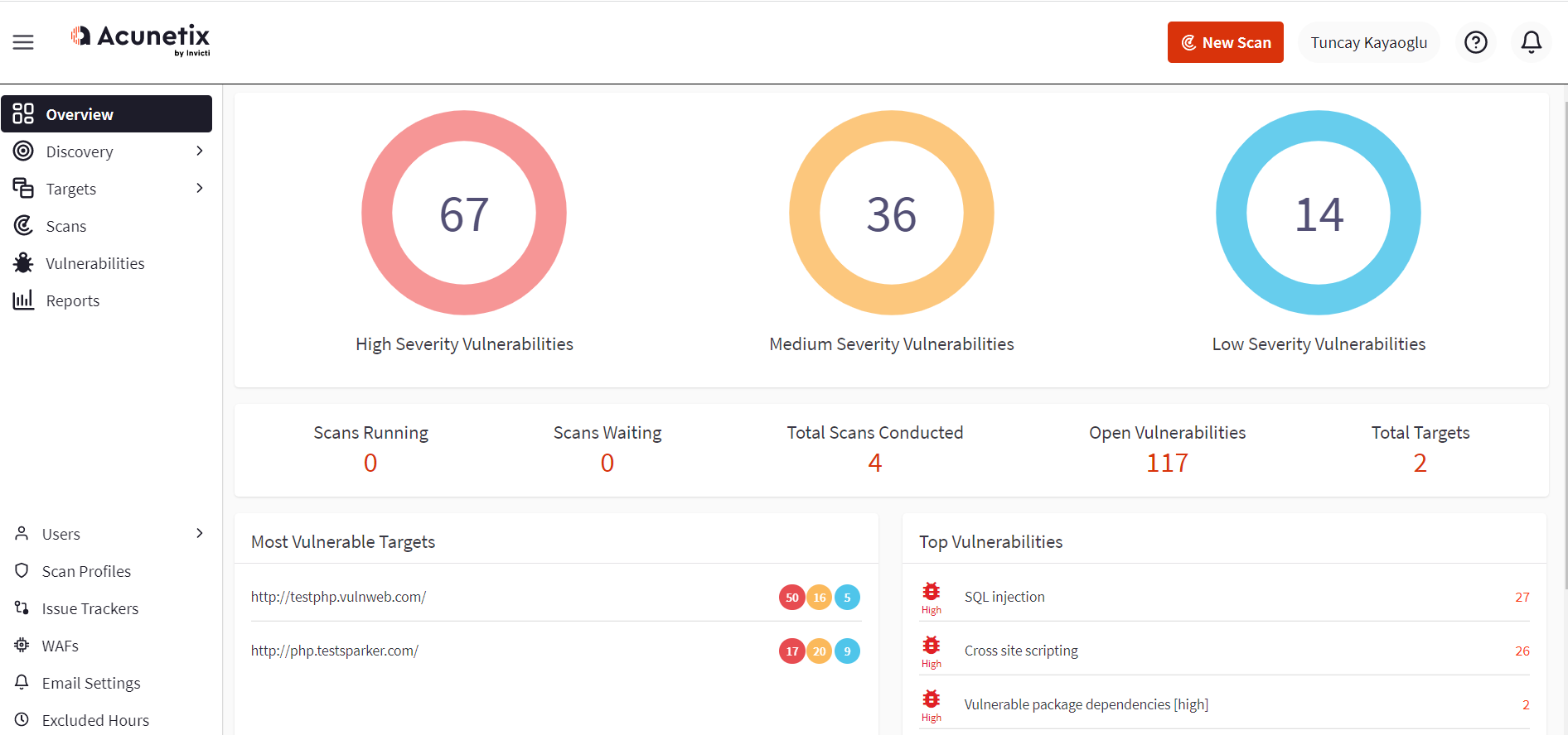 Acunetix improves user experience and notifications