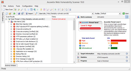 Acunetix Web Vulnerability Scanner